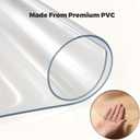 Yecaye Office Chair Mat for Hardwood Floor, 36" x 48" Clear Computer Desk Chair Mat, PVC Heavy Duty Floor Protector for Rolling Chairs, Can't be Used on Carpet(Transparent, 36" x 48")