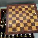 15-Inch Large Chess Set for Adults and Kids – Weighted Zinc Alloy & Acrylic Chess Pieces with Wooden Chess Board, Premium Classic Board Game for Home, Office, Family Game Night & Gifts