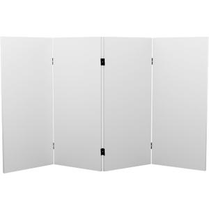 3 ft. Short Do It Yourself Canvas Folding Screen 4 Panel