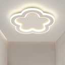Modern LED Ceiling Light 9.8inch Small Ceiling Light Fixture 21w with Remote Control(3000k-6000k) Close to Ceiling Lights for Hallway Entryway Corridors Kitchen Laundry Room (White)