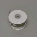 TONIFUL White Glitter Happy Birthday Satin Ribbon 2 Inch x 10 Yards Wide Printed Shiny Ribbon for Gift Wrapping,Flower Bouquet Decoration,Crafts,Banner Making and Party Supply