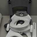 Potty Training Seat, SKYROKU Upgrade Toddler Toilet Seat for Kids, 2in1 Potty Training Toilet, Guard Anti-Slip Pad Step Stool,New Sector-Shape Stabilized Base and Heavier More Reliable (8899 Grey)