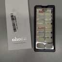 ohora Semi Cured Gel Nail Strips (N Veil) - White, Ombre, Works with Any UV/LED Lamps, Salon-Quality, Long Lasting, Easy to Apply & Remove - Includes 2 Prep Pads, Nail File & Wooden Stick