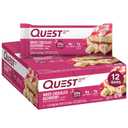 Quest Nutrition- High Protein, Low Carb, Gluten Free, Keto Friendly, 12 Count White Chocolate Raspberry
