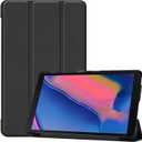 Tablet Cover for Samsung Galaxy Tab A 8.0 with S Pen SM-P200 SM-P205(2019 Release),Ultra Slim Folio Stand Leather Case for Samsung Galaxy Tab A 8" 2019 P200 P205 (KST-Black)