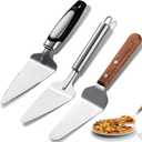 3 Pieces Pie Server Set Stainless Steel Pie Spatula Serrated with Comfortable Handle, Easy to Grip for Cutting and Serving Desserts Pizza and Cake