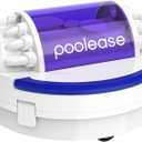 Poolease X1 Robotic Pool Vacuum for Above Ground Pool, Automatic Cordless Pool Cleaner with 45W Dual-Motor, Ideal for Above-Ground Flat Pool, 2L Debris Capacity (White and Purple)