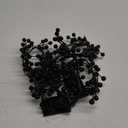 [Dual Color Lights & Timer] 5.8 Ft 20 LED Halloween Garland Decorations Black Berried Garlands with Purple Orange Lights Battery Operated Halloween Decorations for Home Table Mantle Fireplace Indoor