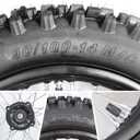 3.00-14 90/100-14 Rear And 2.75x17 70/100-17 Front Wheel Dirt Bike Rim With 15mm Bearing for 110cc 125cc 140cc 150cc 160cc TTR125 RM80 RM85 KLX140R DB17 DB27 Apollo RFZ SSR Baja Pit Bike