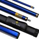 Premier Pool Cue 58" 20oz 2 Piece with 9.5mm Premium Tip and Leather Case, Pool Stick, Cue Stick, Billiard Cue Stick, Taco De Billar, Pool Table Stick, Billiard Stick