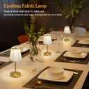 3000mah Battery Powered Lamp for Home,Small Cordless Lamps Rechargeable,3 Color Temperature 5W LED Touch Lamp Battery Operated Table Lights,Wireless Lamps for Tables,Kitchen,Living Room (Gold,H11)