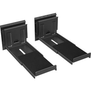 USX MOUNT Studless Soundbar Wall Mount, Universal Drywall Sound Bar Wall Brackets, Works with Most Soundbars, Holds up to 22 Lbs, Depth Adjustable 4.13-6.3'', Removable and Lockable, Black