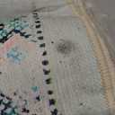 BESTSWEETIE 6x9 Area Rug Washable Rugs for Living Room, No Pile Boho Carpet for Entryway Bedroom Dinning Room, Vintage Carpet Print Distressed Non-Slip, 6 x 9 ft, Multi Navy Teal