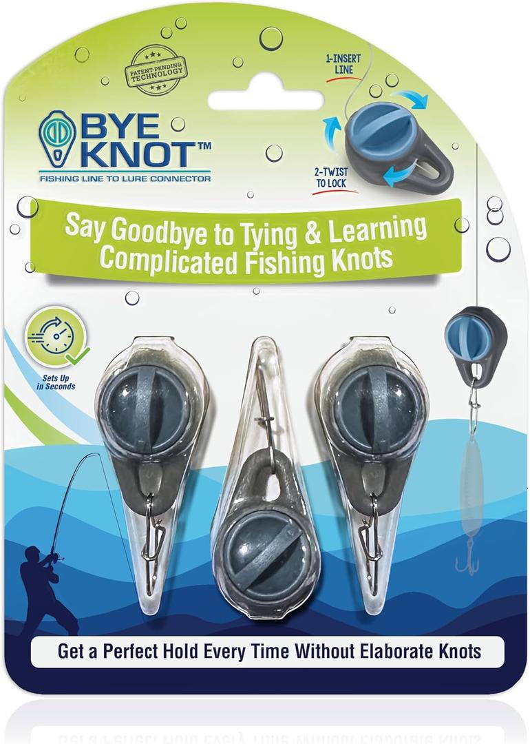 Fishing Knot Tying Tool | Fishing Line to Lure Connector | Protect from Fish Hooks | Tie Fishing Knots Easily | Cool Gadgets for Fishermen | Fishing Lure Accessory for Beginner Anglers