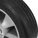 2 Pack 8 Inch Solid Rubber Replacement Wheels, Flat Free Hand Truck Tires with 5/8" Axle, Hand Truck Replacement Wheels for Cart, Wagons, Wheelbarrow, Dolly, Trolley, 330 lbs Max Load