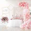 Square Wedding Arch Backdrop Stand Set of 2, Gold Metal Flower Display Stands, 4-tier Party Balloon Arch Stands, Floral Backdrop Frame Display Racks for Birthday Party Christmas Wedding Home Decor