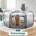 FurHaven Portable Pet Playpen for Dogs & Cats, Extra Large Indoor Kitten Playpen with Mesh Sides, Foldable Dog Playpen for Small Dogs, Pop Up Travel Dog Pen, X-Large, Gray Pebbles
