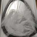 Kate and Laurel McKinder Mid-Century Asymmetrical Wood Wall Mirror; 24 x 28; Black; Decorative Geometric Irregular Mirror with Robust Wooden Frame and Mid-Century Mirror Look