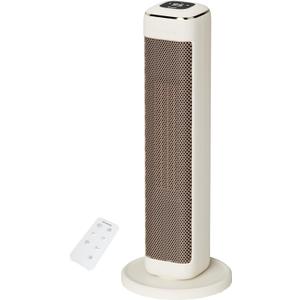 25" Space Heaters For Indoor Use Large Room, Electric Heaters For Indoor Use with Thermostat, Oscillating Room Heaters with Timer, Remote Control, Overheat Protection Tower Heater for Bedroom (Beige)