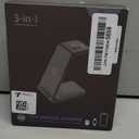 3 in 1 Wireless Charging Station: 5000mAh Removable Power Bank Charger Stand for Phone/Watch/Air Pods - Portable Magnetic Battery Pack for Air 17 16 15 14 13 12 Series (Black)