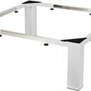 Adjustable Washer Dryer Pedestal, 12” Heavy Duty Stand (1200 lbs), 19”-29.5” Universal Fit Laundry Riser with Anti-Vibration Pads, Stainless Steel Base for Washing Machine, Dryer, Refrigerator