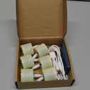 Raycare Rechargeable Tea Lights with Remote, 6 Pack Flickering Votive Candles with 2/4/6/8h Timer, Realistic Battery Operated LED Tealight for Wedding Party Halloween Thanksgiving Christmas Decor