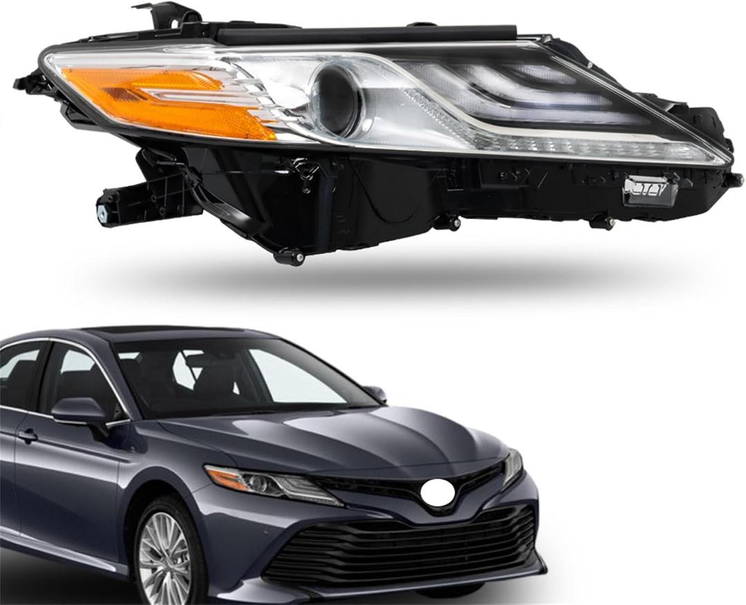 labwork Headlight Assembly Replacement for Toyota Camry XLE/XSE Headlights 2018-2020 RH Set Passenger Side