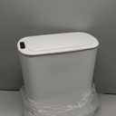 Cesun Motion Sensor Trash Can, 5 Gallon Automatic Bathroom Garbage Can with Lid, Touchless Smart Plastic Slim Wastebasket for Bathroom, Office, rv, Bedroom, Living Room, White