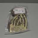 karlery Men and Women Long Curly Brown Gradient White Wig 70s 80s Rocker Mullet Party Funny Wig Costume Wig