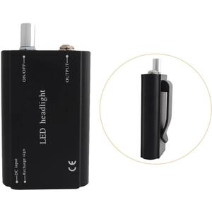 Multifunctional Battery with US Charger for Headlight Headlamp Medical Magnifying Lens Lamp Accessories Dental Loupes Magnifying Lens Belt-Clip Battery (Black)