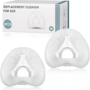 Nasal Mask Cushion for AirFit N20, 2 Packs Reliable Seal & Perfect Fit for Nasal Pillow Mask Cushions - Replacement Supplies (L)