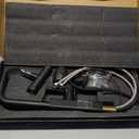 Black Kitchen Faucet with Pull Down Sprayer, Waterfall Pull Out Kitchen Faucet with Temperature(Batteries-Free), 4 Mode Faucet & 360 Swivel Spout, Single Handle Faucet for 1 Hole Sink