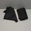 Simplebrand Black Sheer Curtains 90 Inches Long, Light Filtering Rod Pocket Solid Color Window Sheer Curtain Panels, Elegant Curtains & Drapes for Living Room, Bedroom 2 Panels (Black, 42" W x 90" L)