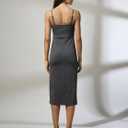 Women's Seamless Ribbed Built-In Bra Maxi Slip Dress , Size: XS/S