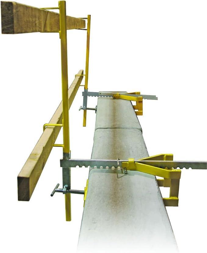 Guardian Fall Protection 15170 Parapet Clamp Guardrail System – Durable, Powder Coated Steel Clamp for Guardrails