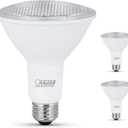 Feit Electric LED PAR30 Long Neck Medium E26 Base Light Bulb - 75W Equivalent - 10 Year Life - 750 Lumen - 3000K Warm White - Non-Dimmable | 3-Pack