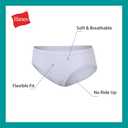 Hanes Big Hipster Underwear, Stretch Cotton Panties for Girls, Assorted, 12-Pack, Grey, Pink, Nude, Grey, White, Dot Prints, Heart Print Small