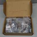 30 PackVintage Copper Floral Cabinet Pulls - Zinc Alloy Handles with 64mm (2.5") Hole Center, 112mm (4.4") Total Length - Antique Drawer Pulls for Kitchen Cabinets & Wardrobes