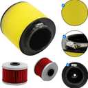 Air Filter Oil Filter Replacement for Honda Foreman 400 450 TRX400 TRX450 1995-2004 Replacement for Honda Rancher TRX350FE TRX350FM TRX350TE TRX350TM 2000-2006 Replace# 17254-HN5-670 with Spark Plug