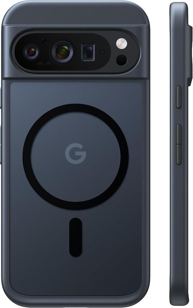 TORRAS Magnetic Shockproof for Google Pixel 10 Pro XL Case, Strong Magnet fit for MagSafe, 12FT Mil-Grade Protection, Slim Translucent Matte Case for Pixel 10 Pro XL with Multi-Color Buttons, Black