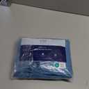 Wrap Around Dust Ruffle Bed Skirt - Denim Blue - for King Size Beds with 15 Inch Drop - Elastic Strap - Adjustable Pleated Bedskirt with Brushed Fabric and Wrinkle Free - for Women, Men, Kids & Teens