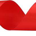 1-1/2 inches 50 Yard Red Satin Ribbon for Gift Wrapping, Wedding, Crafts, Christmas,Easter, Floral, Hair, Invitation Decorations and More