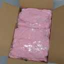 ManMengJi Folding Chair Covers, Spandex Folding Chair Cover 6 PCS Light Pink, Party Chair Covers Universal Chair Slipcovers for Banquet Wedding Event