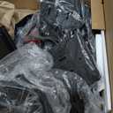 LOAKEKEL Narrow End Tables Living Room Set of 2 with Charging Station, Skinny Side Table with Fabric Drawers, Slim Nightstand for Bedroom, Small Spaces, Couch, Black, HETNDP03BK