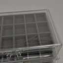 Acrylic Rock Collection Display Case with 54 Grids Storage Compartments Rock Collection Boxes Display Organizer Collection Storage Display Cases for Collectibles Crystal /RockGery