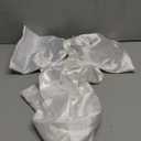 20 x 47 Inches Extra Large Christmas Satin Bows Christmas Tree Topper Decorations Giant Xmas Tree Toppers Bows for Home Wreath Wall Holiday Birthday Wedding Engagement Party Decor(White)