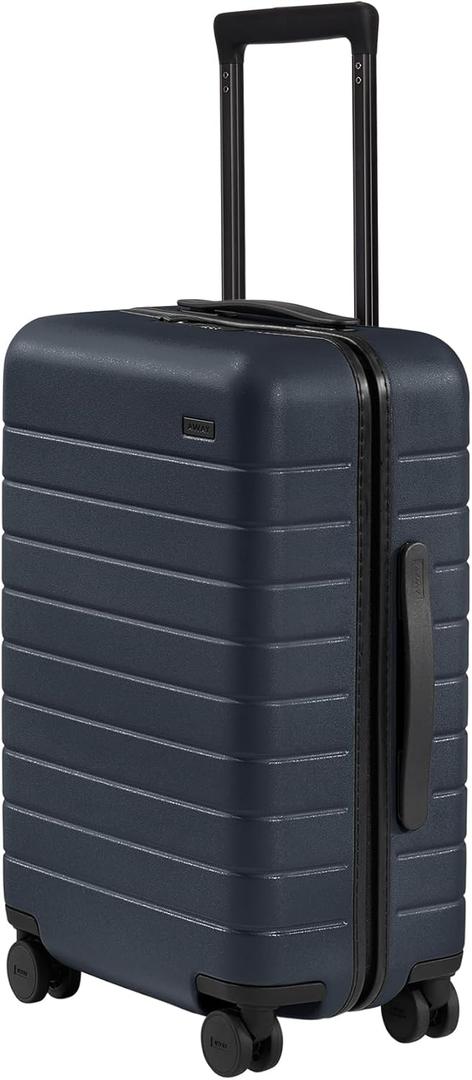 Away Bigger Carry-On Luggage, Lightweight Hardside Large Suitcase with Spinner Wheels, TSA Lock, Airline Approved, Navy Blue