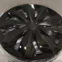 Hubcaps Wheel Cover Replacement R16 Size Hub Cap Universal-Fit Steel Wheel Rim Caps ABS Tire Covers for Most Cars Trucks Sedans SUV -Set of 416-inchBlack