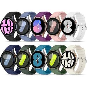Lerobo 20Pack No Gap Band Compatible with Samsung Galaxy Watch 7 6 5 4 44mm 40mm/Watch 5 Pro 45mm/Galaxy Watch 6 4 Classic 47mm 46mm 43mm 42mm,20mm Quick Release Silicone Sport Band for Women Men set of 2
