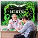 Sayglossy 24 sets Mental Health Awareness Pens Bulk Motivational Retractable Green Ribbon Ballpoint Pen Black Ink with Motivational Cards Bookmarks for Office Charity Favors Items Supplies Accessories